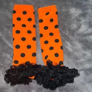 Girls Halloween leg warmers